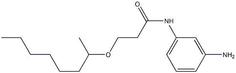 N-(3-aminophenyl)-3-(octan-2-yloxy)propanamide Struktur