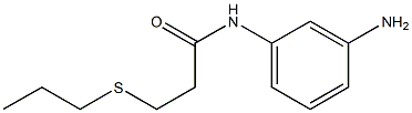 N-(3-aminophenyl)-3-(propylsulfanyl)propanamide Struktur