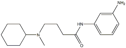 N-(3-aminophenyl)-4-[cyclohexyl(methyl)amino]butanamide Struktur