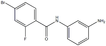 N-(3-aminophenyl)-4-bromo-2-fluorobenzamide Struktur