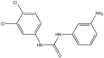 N-(3-aminophenyl)-N'-(3,4-dichlorophenyl)urea Struktur