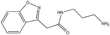 N-(3-aminopropyl)-2-(1,2-benzisoxazol-3-yl)acetamide Struktur