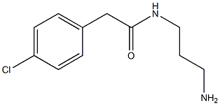 N-(3-aminopropyl)-2-(4-chlorophenyl)acetamide Struktur