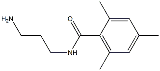 N-(3-aminopropyl)-2,4,6-trimethylbenzamide Struktur