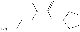 N-(3-aminopropyl)-2-cyclopentyl-N-methylacetamide Struktur