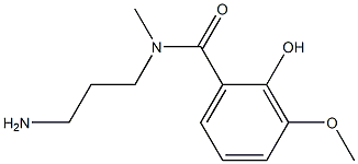 N-(3-aminopropyl)-2-hydroxy-3-methoxy-N-methylbenzamide Struktur