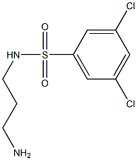 N-(3-aminopropyl)-3,5-dichlorobenzene-1-sulfonamide Struktur