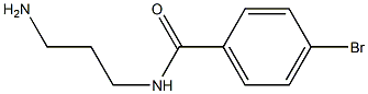 N-(3-aminopropyl)-4-bromobenzamide Struktur