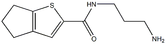 N-(3-aminopropyl)-5,6-dihydro-4H-cyclopenta[b]thiophene-2-carboxamide Struktur