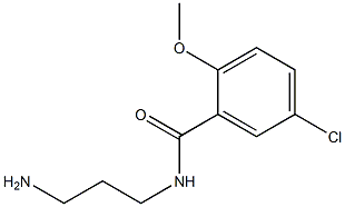 N-(3-aminopropyl)-5-chloro-2-methoxybenzamide Struktur