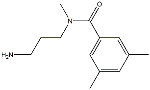 N-(3-aminopropyl)-N,3,5-trimethylbenzamide Struktur