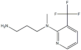 N-(3-aminopropyl)-N-methyl-3-(trifluoromethyl)pyridin-2-amine Struktur