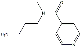 N-(3-aminopropyl)-N-methylpyridine-4-carboxamide Struktur