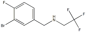 N-(3-bromo-4-fluorobenzyl)-N-(2,2,2-trifluoroethyl)amine Struktur