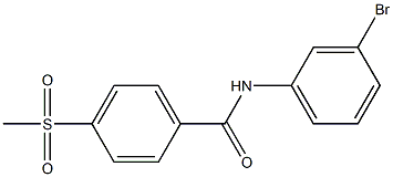 N-(3-bromophenyl)-4-methanesulfonylbenzamide Struktur