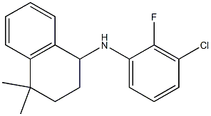 N-(3-chloro-2-fluorophenyl)-4,4-dimethyl-1,2,3,4-tetrahydronaphthalen-1-amine Struktur