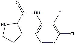 N-(3-chloro-2-fluorophenyl)pyrrolidine-2-carboxamide Struktur