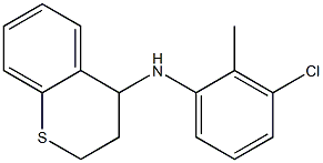 N-(3-chloro-2-methylphenyl)-3,4-dihydro-2H-1-benzothiopyran-4-amine Struktur