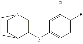 N-(3-chloro-4-fluorophenyl)-1-azabicyclo[2.2.2]octan-3-amine Struktur