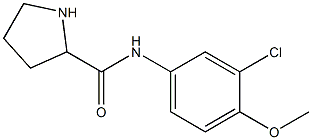 N-(3-chloro-4-methoxyphenyl)pyrrolidine-2-carboxamide Struktur