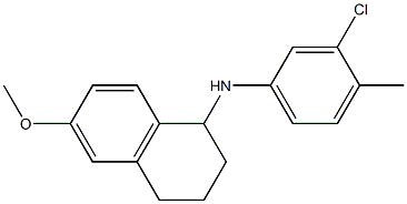 N-(3-chloro-4-methylphenyl)-6-methoxy-1,2,3,4-tetrahydronaphthalen-1-amine Struktur