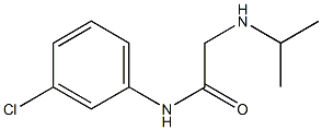 N-(3-chlorophenyl)-2-(propan-2-ylamino)acetamide Struktur