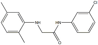 N-(3-chlorophenyl)-2-[(2,5-dimethylphenyl)amino]acetamide Struktur