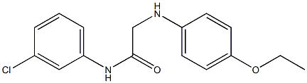 N-(3-chlorophenyl)-2-[(4-ethoxyphenyl)amino]acetamide Struktur