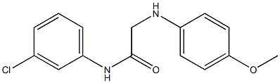 N-(3-chlorophenyl)-2-[(4-methoxyphenyl)amino]acetamide Struktur