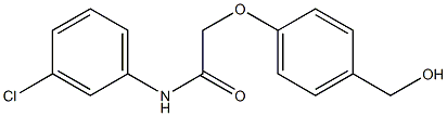 N-(3-chlorophenyl)-2-[4-(hydroxymethyl)phenoxy]acetamide Struktur