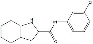 N-(3-chlorophenyl)-octahydro-1H-indole-2-carboxamide Struktur