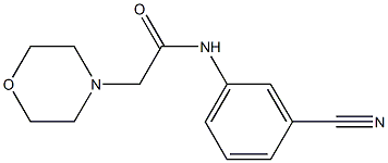 N-(3-cyanophenyl)-2-(morpholin-4-yl)acetamide Struktur