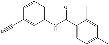 N-(3-cyanophenyl)-2,4-dimethylbenzamide Struktur