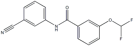 N-(3-cyanophenyl)-3-(difluoromethoxy)benzamide Struktur