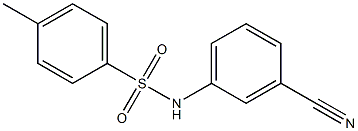 N-(3-cyanophenyl)-4-methylbenzenesulfonamide Struktur