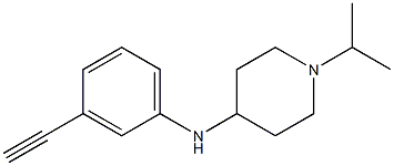 N-(3-ethynylphenyl)-1-(propan-2-yl)piperidin-4-amine Struktur