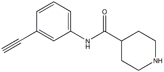 N-(3-ethynylphenyl)piperidine-4-carboxamide Struktur