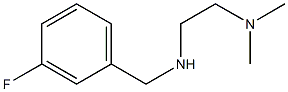 N'-(3-fluorobenzyl)-N,N-dimethylethane-1,2-diamine Struktur