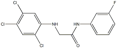 N-(3-fluorophenyl)-2-[(2,4,5-trichlorophenyl)amino]acetamide Struktur