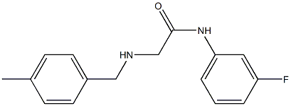 N-(3-fluorophenyl)-2-{[(4-methylphenyl)methyl]amino}acetamide Struktur