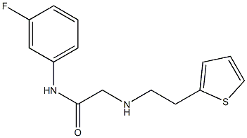 N-(3-fluorophenyl)-2-{[2-(thiophen-2-yl)ethyl]amino}acetamide Struktur