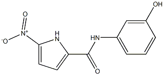 N-(3-hydroxyphenyl)-5-nitro-1H-pyrrole-2-carboxamide Struktur