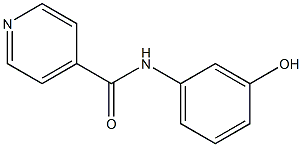 N-(3-hydroxyphenyl)pyridine-4-carboxamide Struktur