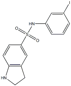 N-(3-iodophenyl)-2,3-dihydro-1H-indole-5-sulfonamide Struktur