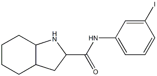 N-(3-iodophenyl)-octahydro-1H-indole-2-carboxamide Struktur