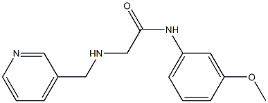 N-(3-methoxyphenyl)-2-[(pyridin-3-ylmethyl)amino]acetamide Struktur