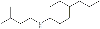 N-(3-methylbutyl)-4-propylcyclohexan-1-amine Struktur