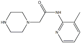 N-(3-methylpyridin-2-yl)-2-(piperazin-1-yl)acetamide Struktur