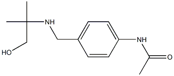 N-(4-{[(1-hydroxy-2-methylpropan-2-yl)amino]methyl}phenyl)acetamide Struktur