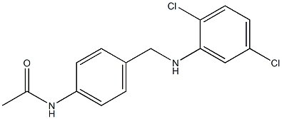 N-(4-{[(2,5-dichlorophenyl)amino]methyl}phenyl)acetamide Struktur